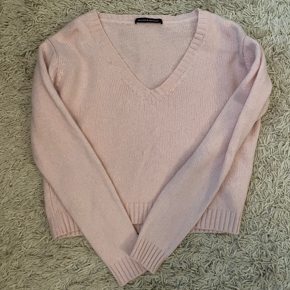 Brandy Melville Pink Leigh Sweater